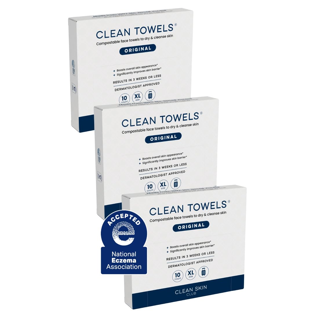 Clean Skin Club Clean Towels XL®, Travel Pack 100% USDA Biobased Disposable Face Towel CLEAN SKIN CLUB buy supplements canada