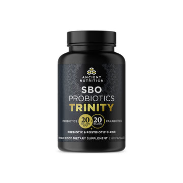 Ancient Nutrition SBO Probiotic Trinity Daily Care, Probiotics for Digestive Health, 40 Billion Blend of Prebiotics, Probiotics, Postbiotics, and Parabiotics Reduces Occasional Bloating, 60 Count Ancient Nutrition buy supplements canada