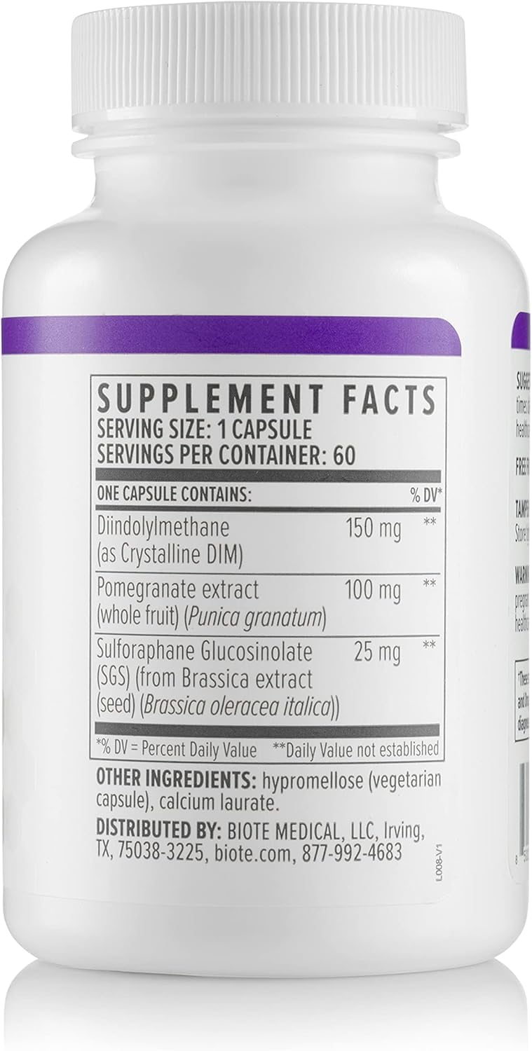 Biote Nutraceuticals - DIM SGS + - Hormone + Detox (60 Capsules) Biote buy supplements canada