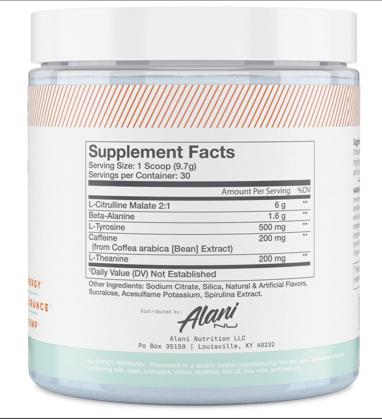 Alani Nu Breezeberry Pre Workout and BCAA Sour Peach Rings Post Workout Powder Alani Nu buy supplements canada