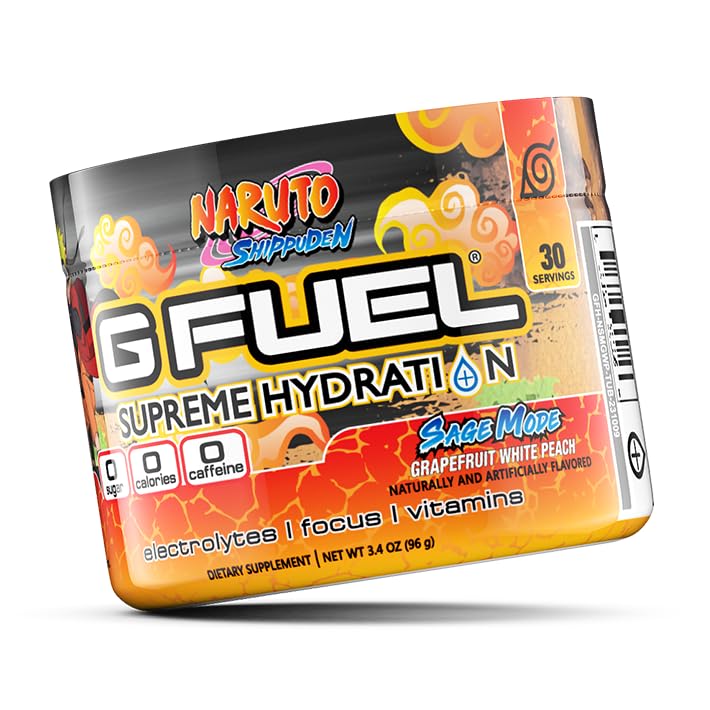 G Fuel Naruto Sage Mode Electrolytes Powder, Water Mix for Hydration, Energy and Focus G fuel buy supplements canada
