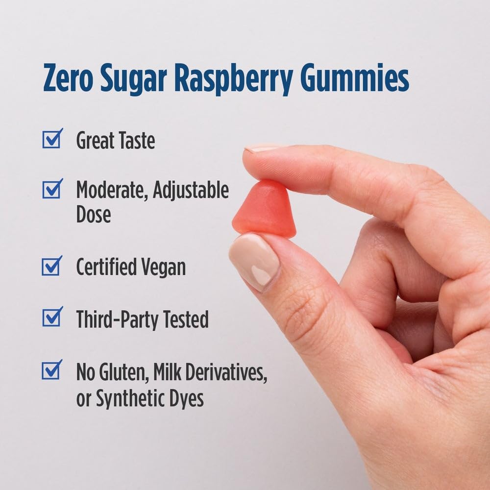 Nordic Naturals Zero Sugar Melatonin Gummies, Raspberry - 120 Gummies - 1.5 mg Melatonin - Great Taste - Restful Sleep, Antioxidant Support - Non-GMO, Vegan - 120 Servings Nordic Naturals buy supplements canada
