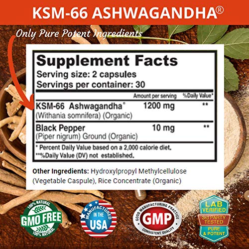 FRESH HEALTHCARE Ashwagandha Capsules KSM 66-1200mg Pure and Potent FRESH HEALTHCARE buy supplements canada