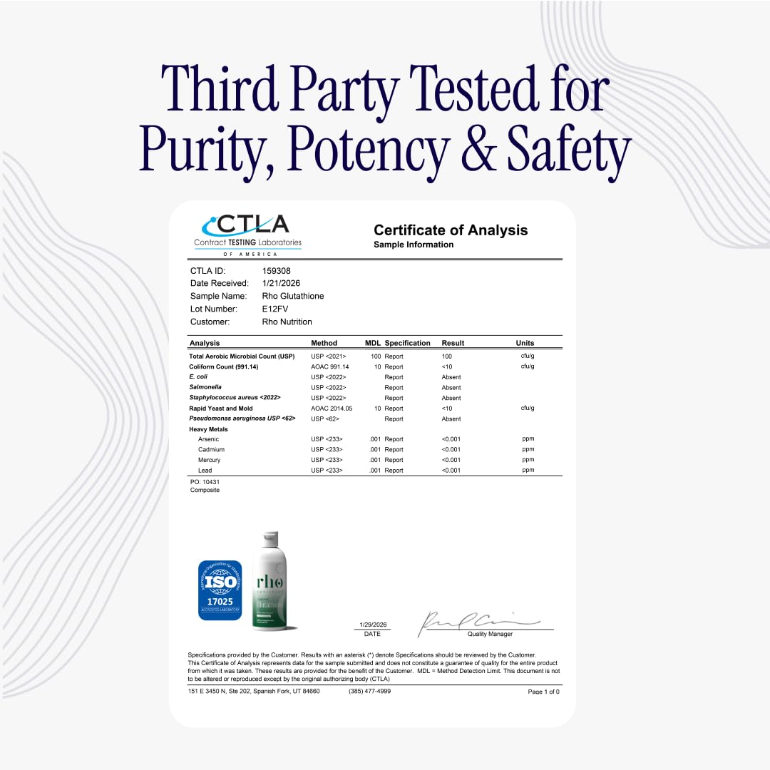 Rho Nutrition Liposomal Glutathione - Ultra High Absorption Liquid Glutathione Supplement - Supports Natural Detoxification, Immune System, Skin Health Rho Nutrition buy supplements canada