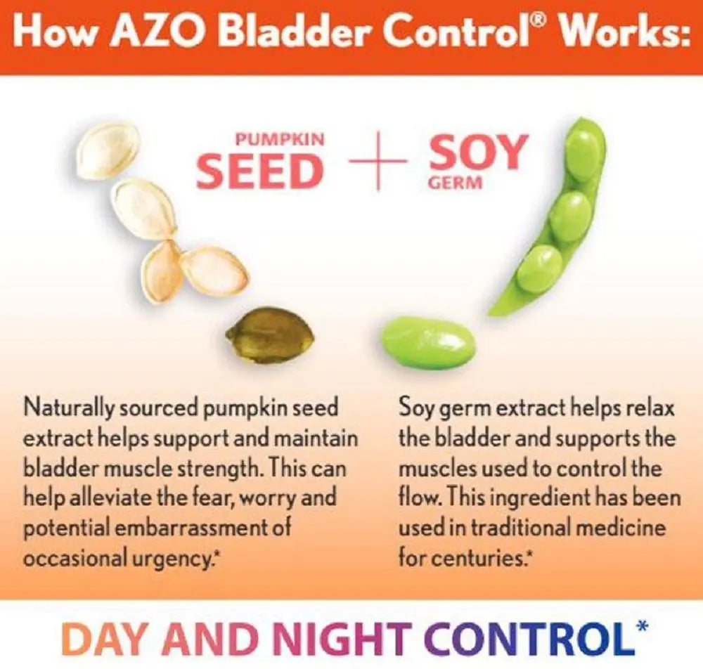 AZO Bladder Control with Go-Less Daily Supplement | Helps Reduce Occasional Urgency & Leakage | 54 Count Cranberry Urinary Tract Health | 100 Softgels AZO buy supplements canada