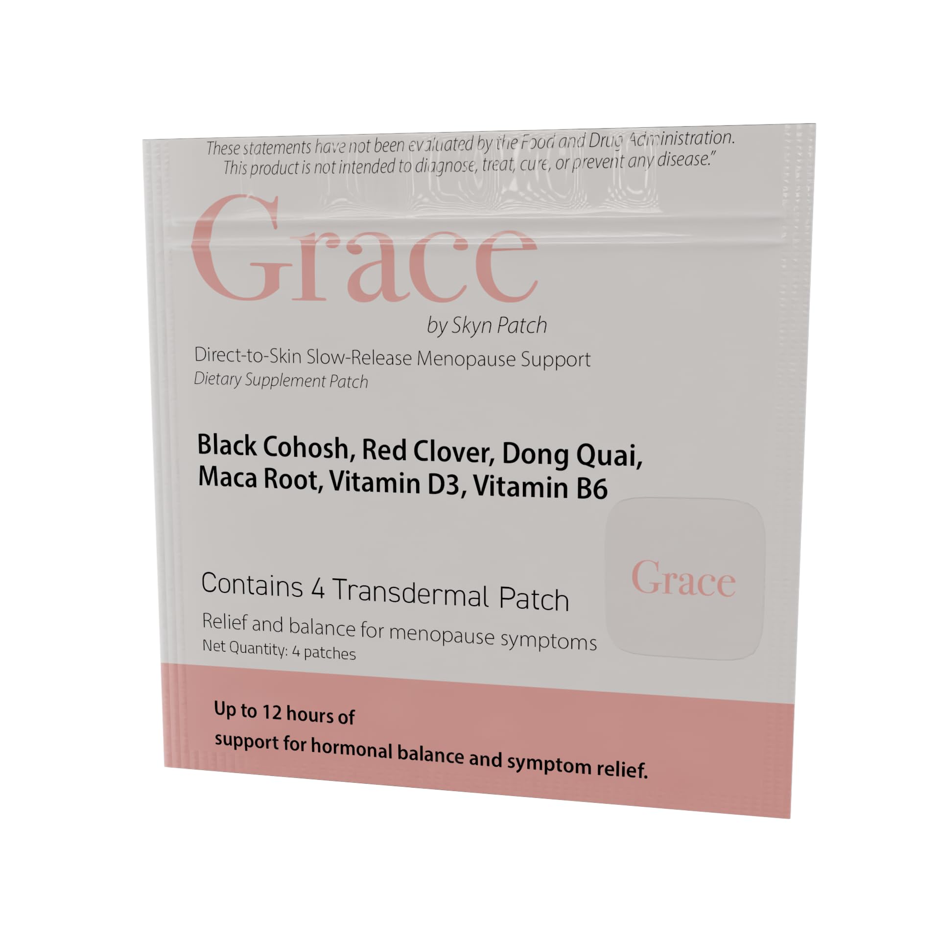Skyn Patch Grace Transdermal Wellness Patch – Plant Based Daily Adaptogens & Nutrient Support | Transdermal Patch Delivery | 4-Night Pack Skyn Patch buy supplements canada