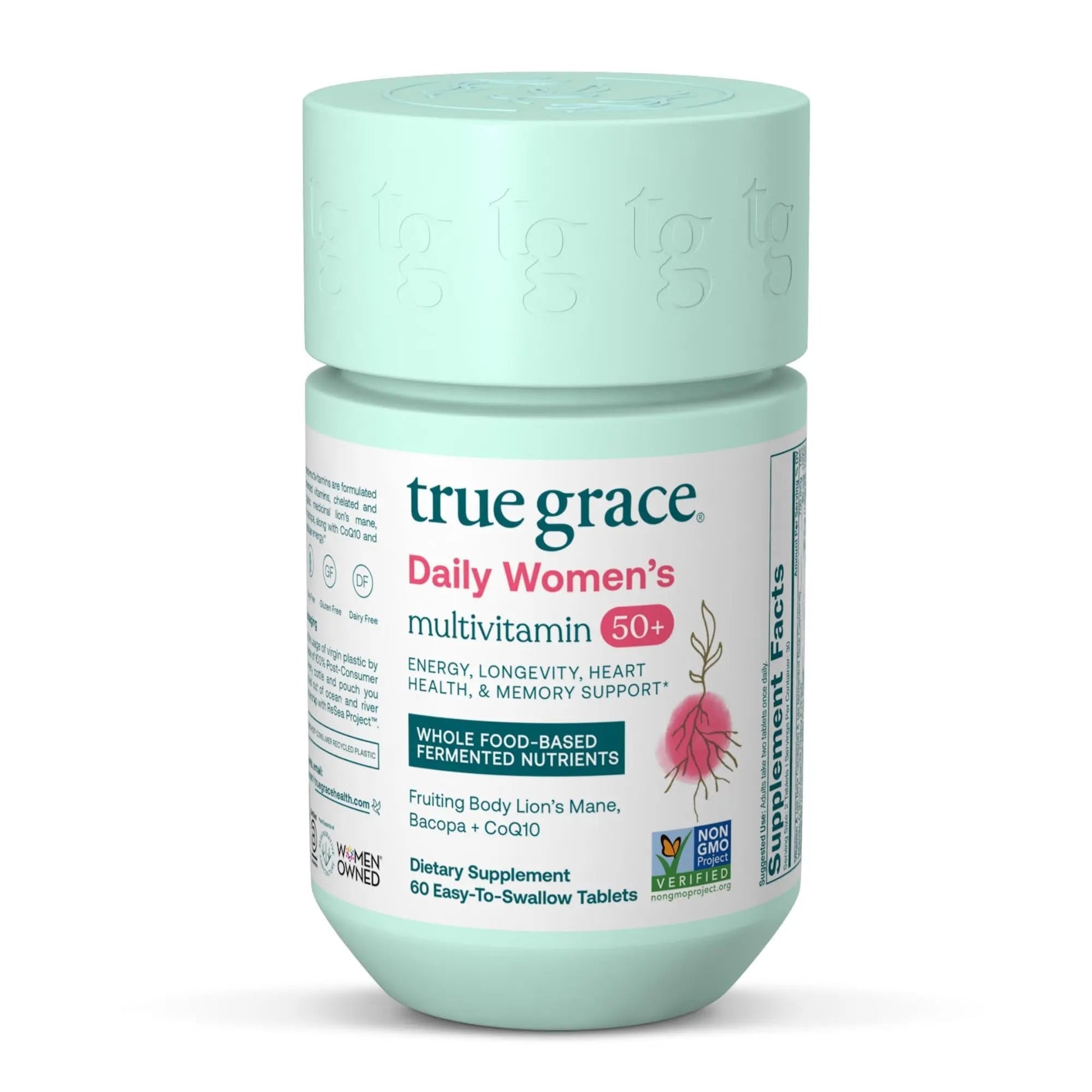 True Grace Daily Women’s Multivitamin 50+ - 60 Easy-to-Swallow Tablets - Immune, Energy, Longevity & Memory Support True Grace buy supplements canada
