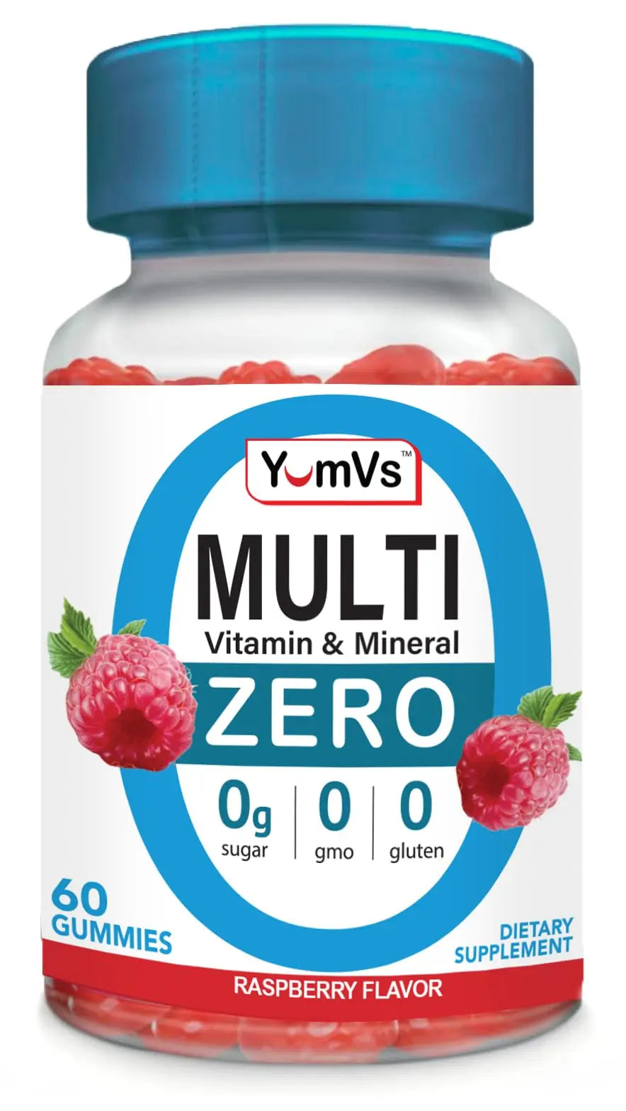 YUM-V'S Multivitamin Zero Gummies by YumVs | Sugar-Free Vitamins Supplement for Women & Men | Chromium, Thiamine, and Magnesium | YUM-V'S buy supplements canada