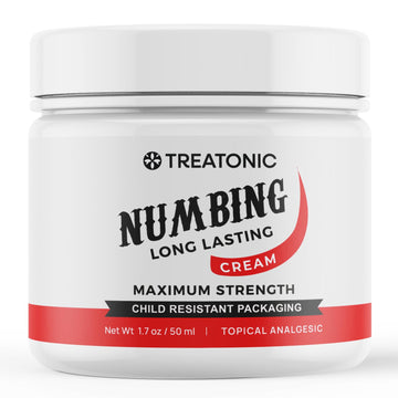 Treatonic Numbing Cream: Extra Strength Numbing Cream for Discomfort, Burning, Itching, & After Sun - Maximum Strength Topical Anesthetic with Menthol & Emu Oil for Toes Feet Hands Legs Arms – 1.7oz Treatonic buy supplements canada