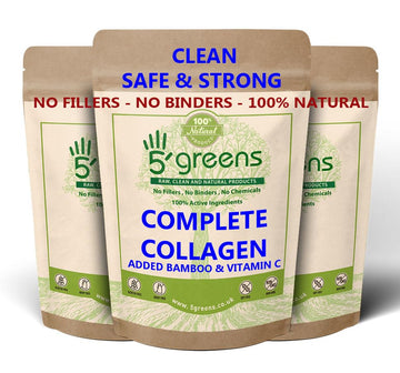 Marine Collagen Capsules 2400mg - Collagen Capsules with Bamboo & Vitamin C 5greens buy supplements canada