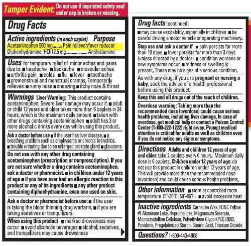 Percogesic Extra Strength Pain Relief | Aspirin Free Dual Action Relief | 40 Coated Caplets (6 Pack) Percogesic buy supplements canada