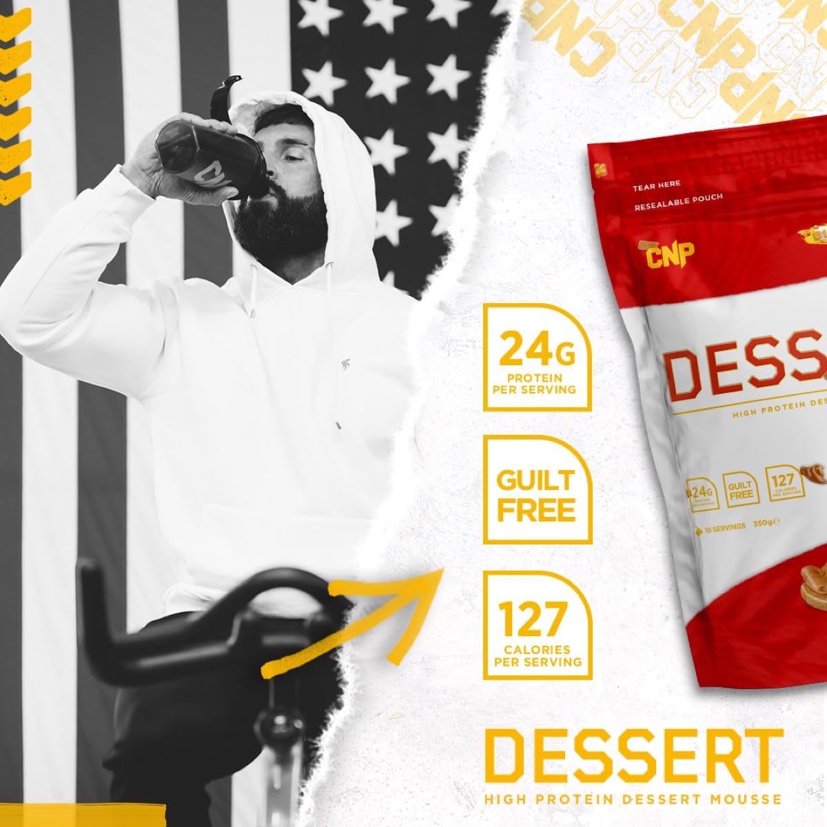 CNP Professional High Protein Dessert Mix, 25g of Dual Release Protein with Micellar Casein CNP Professional buy supplements canada