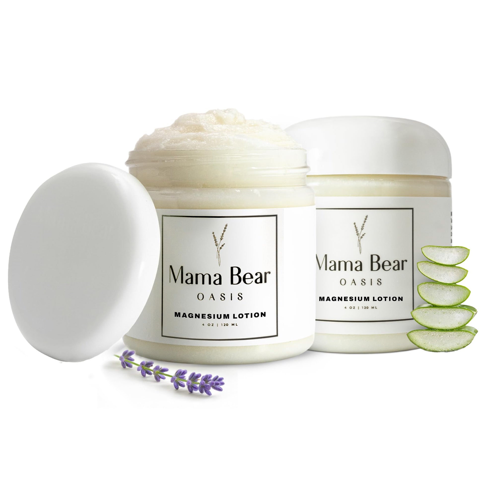 Mama Bear Oasis Lotion - Magnesium Cream - Lavender Magnesium Lotion for Foot, Hands, Legs, Toes Includes Arnica, Vitamin B6, Aloe Vera, MSM (Pack of 2) Mama Bear Oasis buy supplements canada