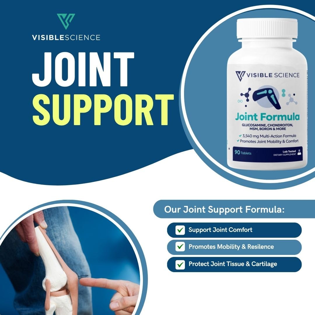 Visible Science Joint Formula – Advanced Joint Support with Herbal Blend & Antioxidants, Tablets 90ct Visible Science buy supplements canada