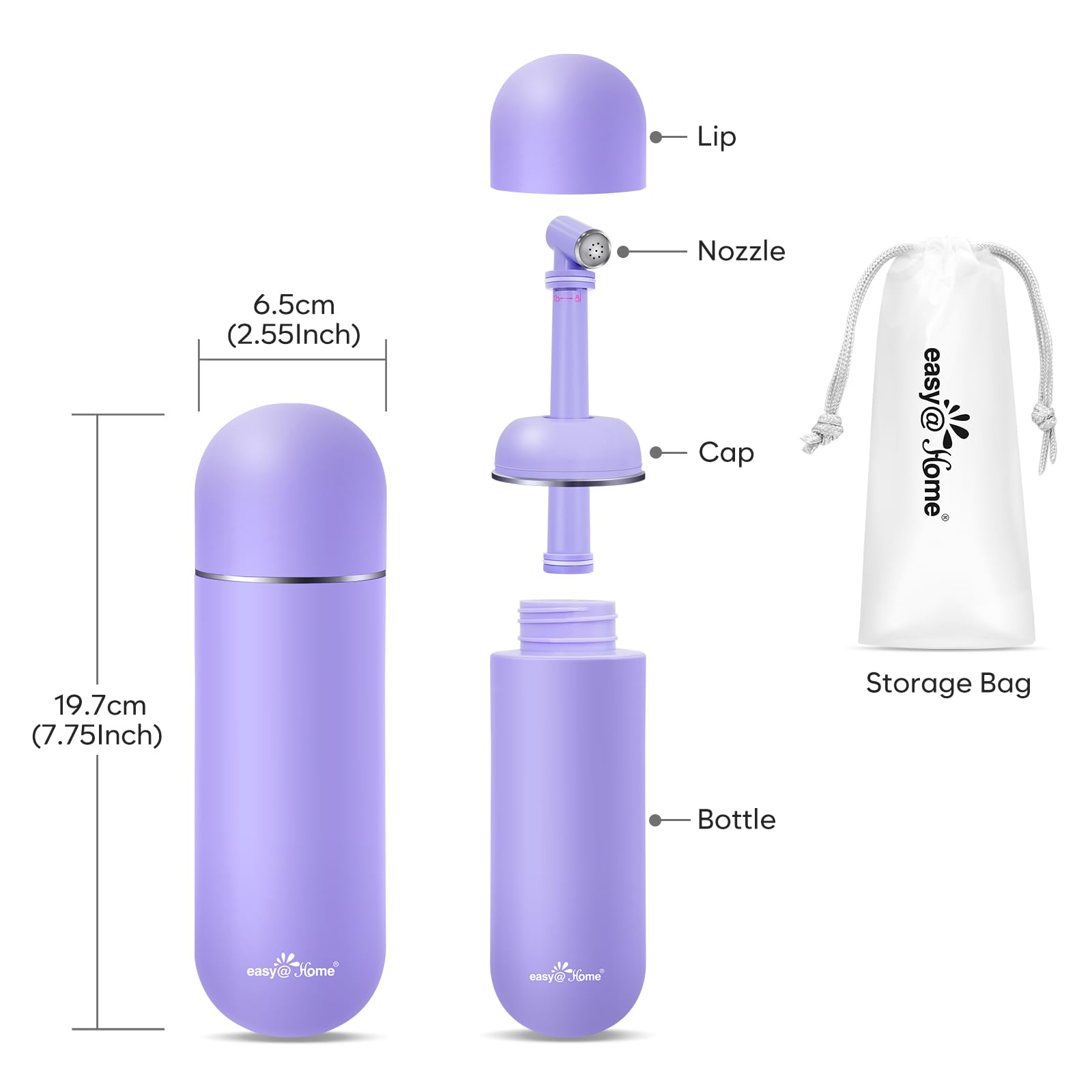 Portable Peri Bottle for Postpartum & Perineal Care: Easy@Home Handheld Bidet Perfect for Personal Easy@Home buy supplements canada