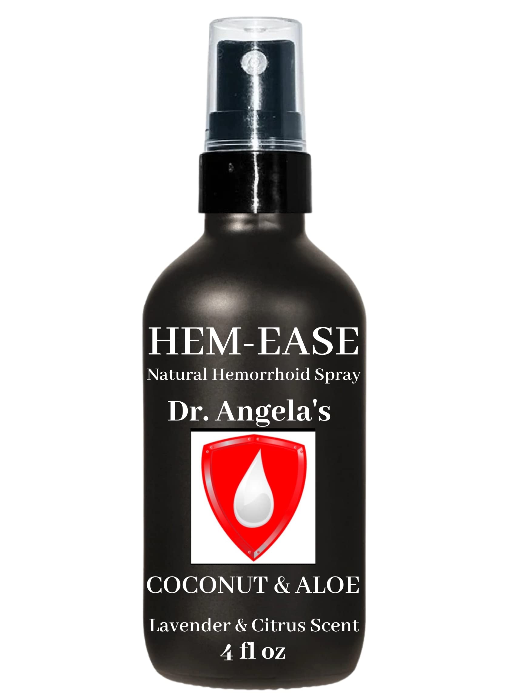 Dr. Angela's Hemorrhoid Treatment Spray | Organic Aloe Vera, Witch Hazel & Essential Oils Turmeric & Tea Tree | Natural Itching & Burning Relief Cream Doctor Angela Essential buy supplements canada