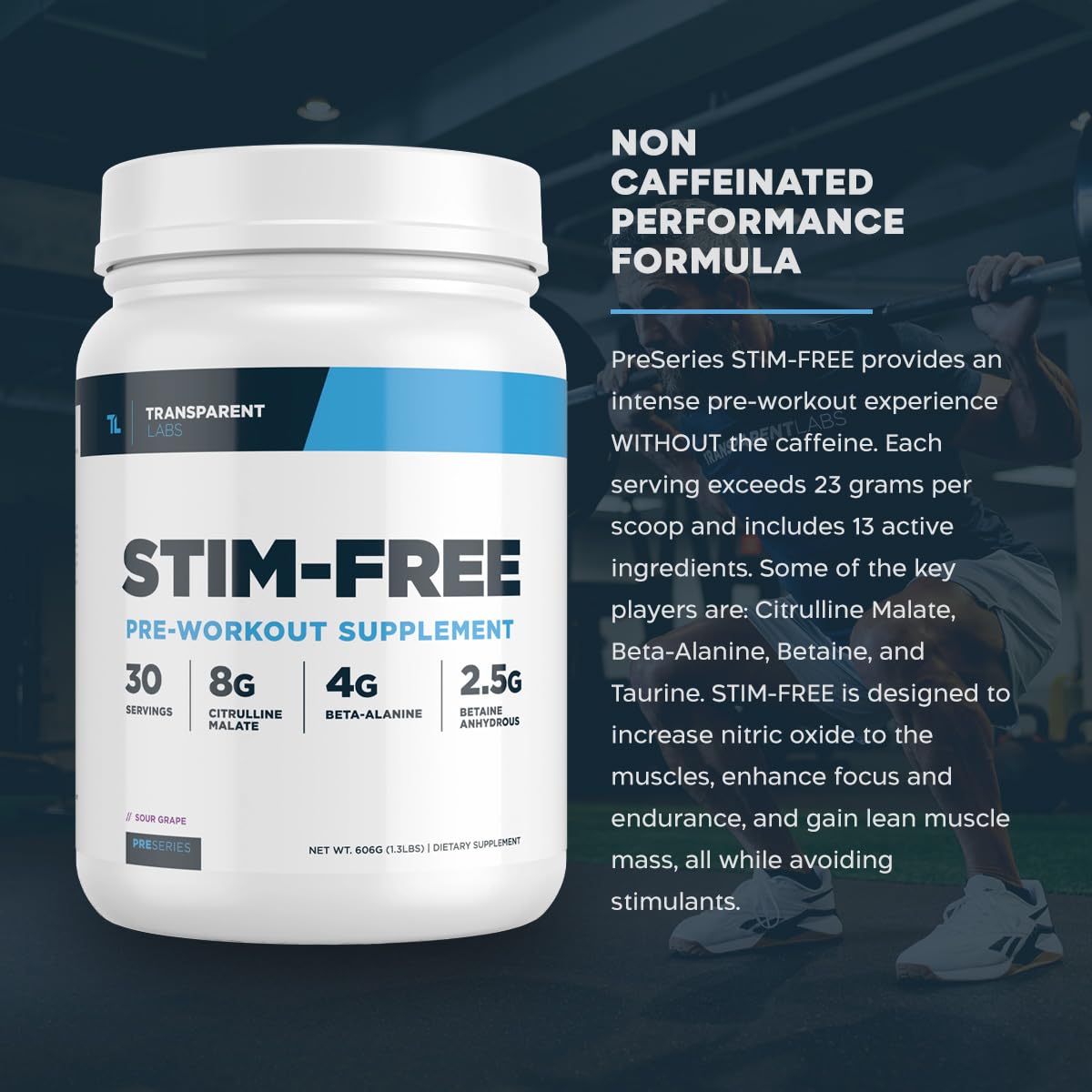 Transparent Labs Stim-Free Pre-Workout - Caffeine & Stim Free Pre Workout Powder Transparent Labs buy supplements canada