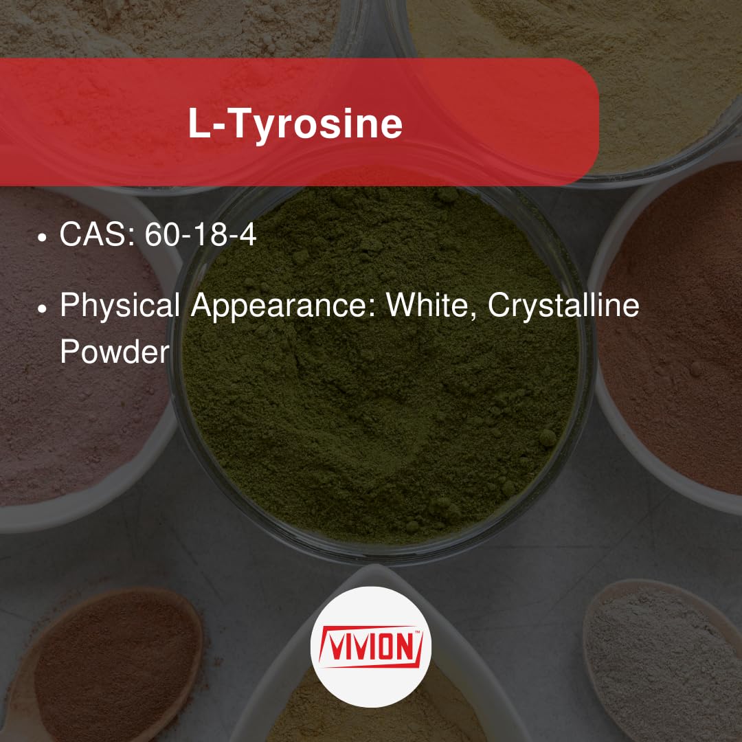 L-Tyrosine Powder 1000 Grams - Nootropic & Sports Nutrition Amino Acid - Powdered for Cognitive, Mood & Stress Support Tablet Capsule Formulations - 1 kg (2.2 lb) Vivion buy supplements canada