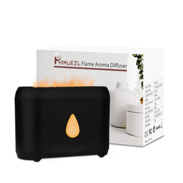 200ml Compact Small Flame Diffuser for Essential Oil (Black) Phimuezl buy supplements canada