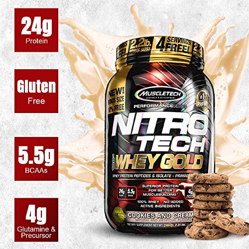 Whey Protein Powder - MuscleTech Nitro-Tech Whey Gold Protein Powder MuscleTech buy supplements canada
