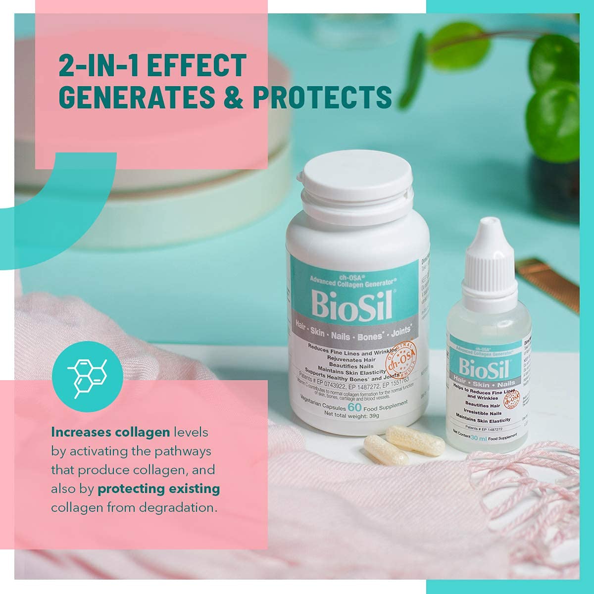 Advanced Collagen Generator with Vitamin C, BIOSIL Supplement for Women - Supports Healthy Hair BioSil buy supplements canada