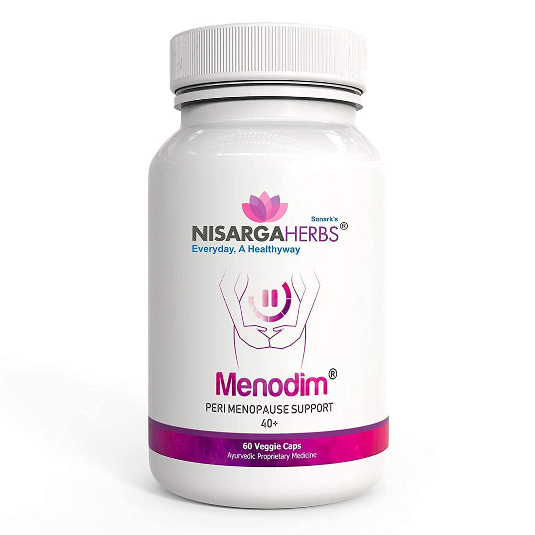 pub Nisarga Herbs Menodim, for Pre-Menopause Relief, Fatigue & Functional Imbalance Support PUB buy supplements canada