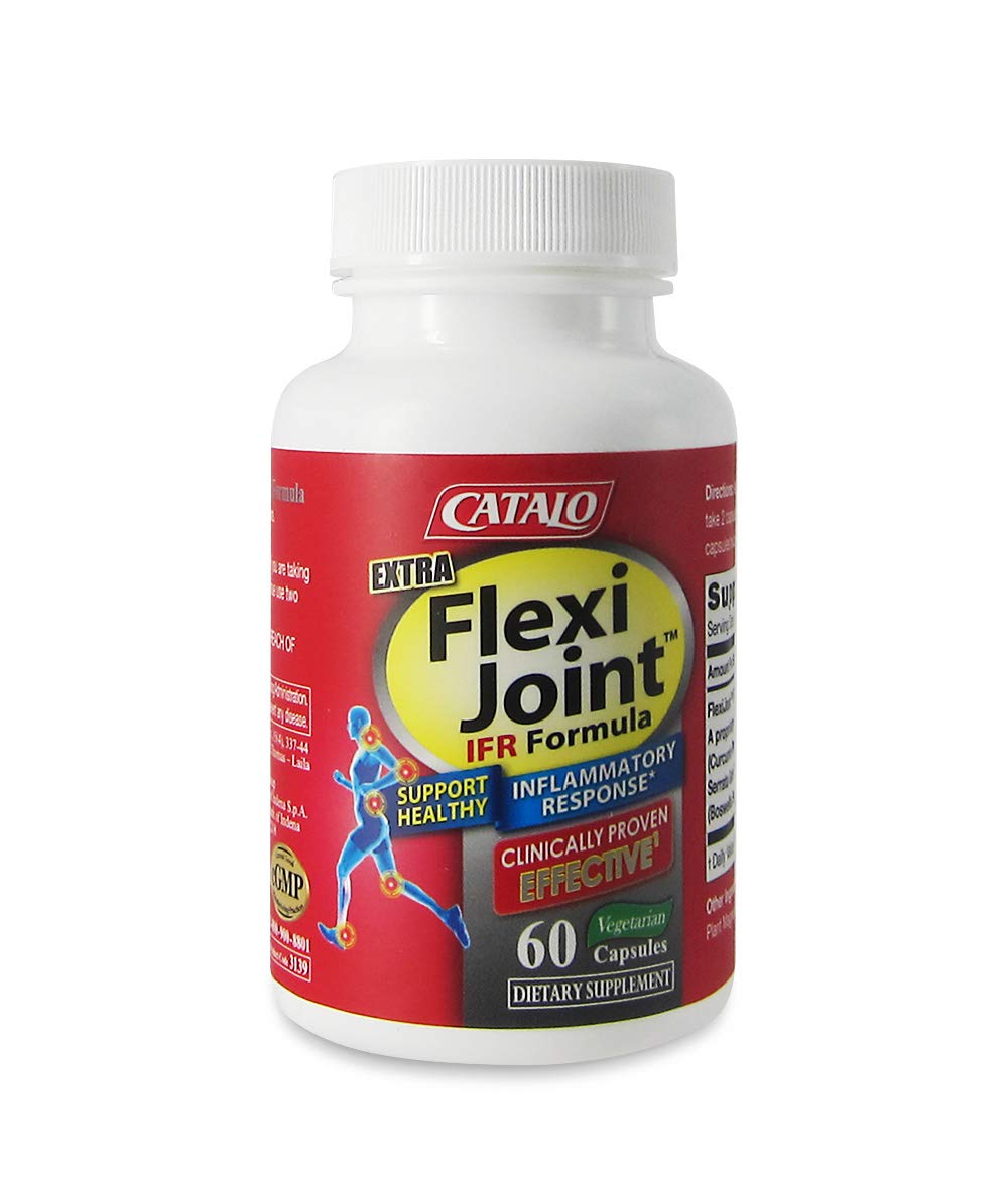 CATALO Extra FlexiJoint IFR Formula – with Meriva Turmeric Phytosome, ApresFlex & Casperome Boswellia – 60 Capsules CATALO buy supplements canada