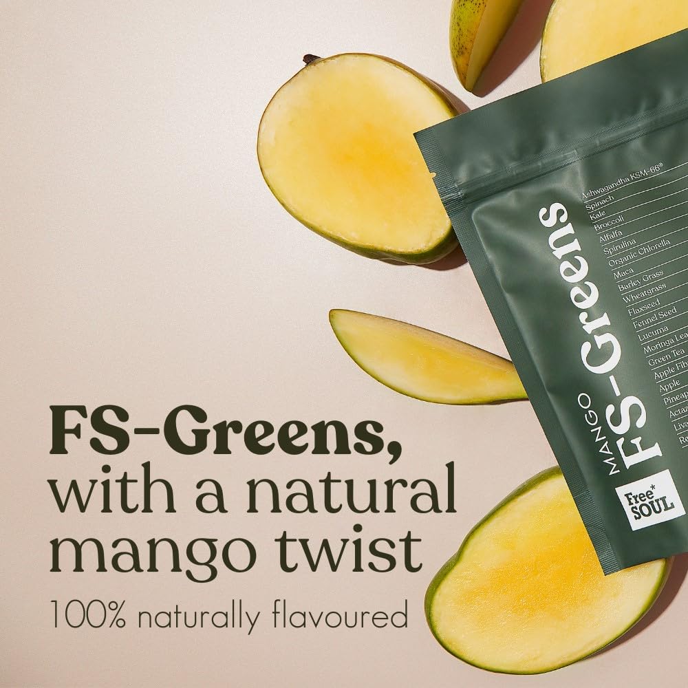 FS-Greens | 21 Advanced Greens, Superfoods, and Adaptogens Including KSM-66 Free Soul buy supplements canada