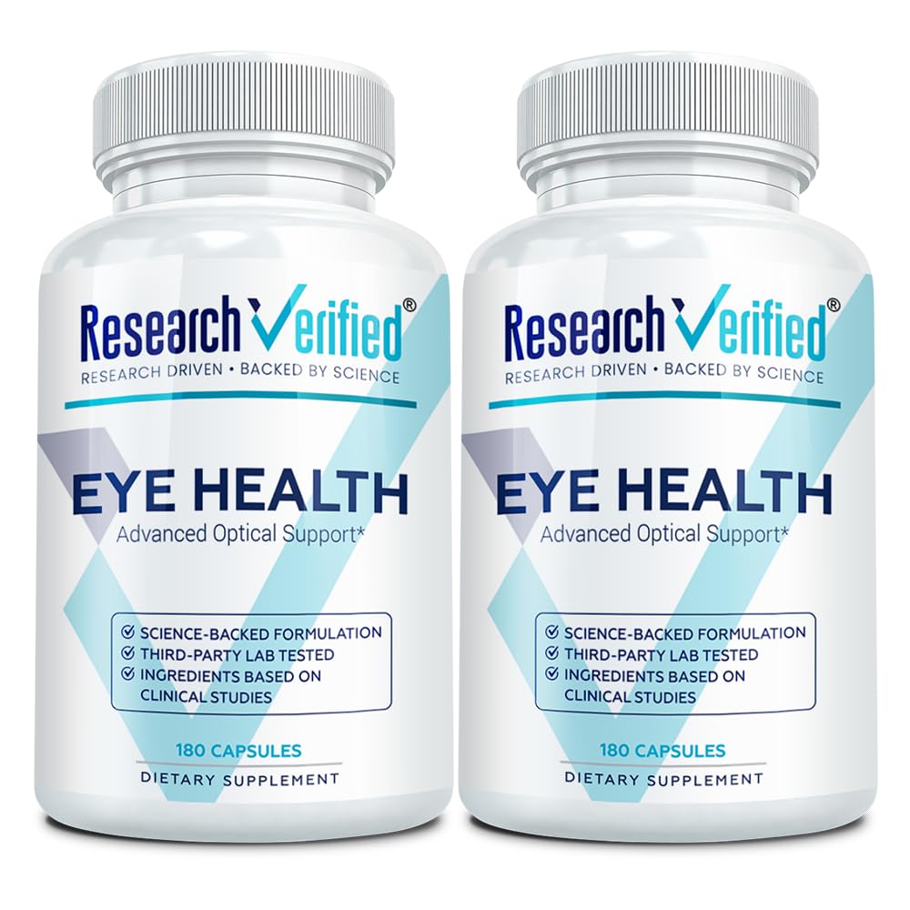 Research Verified Eye Health - Nourish and Protect Eyes and Vision, Support Healthy Retina, Improve Blood Supply to Eyes - Vitamins A, B, C, and E - 360 Capsules - 6 Month Supply - Made in The USA Research Verified buy supplements canada
