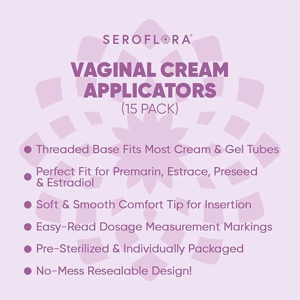 Seroflora Disposable Plastic Vaginal Applicators - Threaded End to Fit OTC Gels, Lubes or Creams Products SEROVERA buy supplements canada