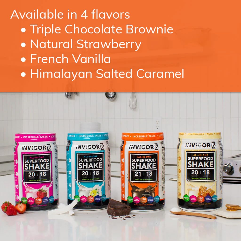 INVIGOR8 Superfood Grass Fed Whey Protein Isolate Shake Himalayan Salted Caramel INVIGOR8 buy supplements canada