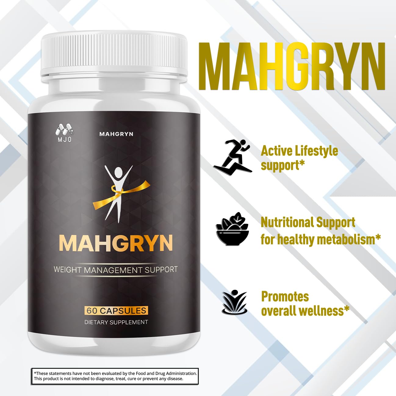 (3 Pack) Mahgryn Capsules, Official Mahgryn Pills with All Natural Ingredients, Advanced Overall Health and Wellness Vitamin Supplement Formula for Maximum Strength Multivitamin Support (180 Capsules) MJO buy supplements canada