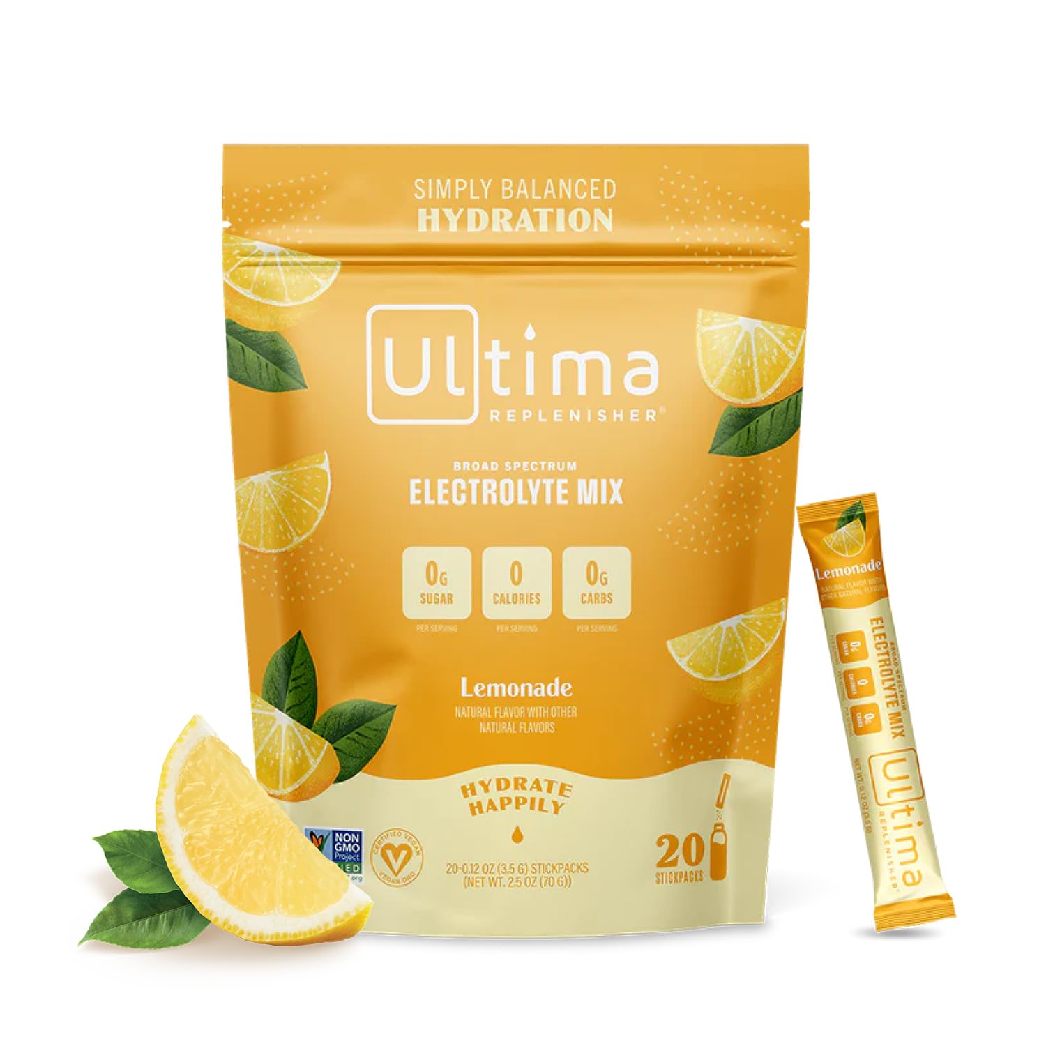 Ultima Replenisher Daily Electrolyte Drink Mix – Lemonade, 20 Stickpacks – Hydration Ultima Replenisher buy supplements canada