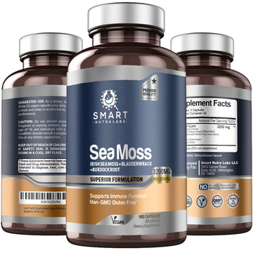SMART NUTRA LABS Organic Sea Moss 3200MG Per Serving- 180 Vegan SMART NUTRA LABS buy supplements canada