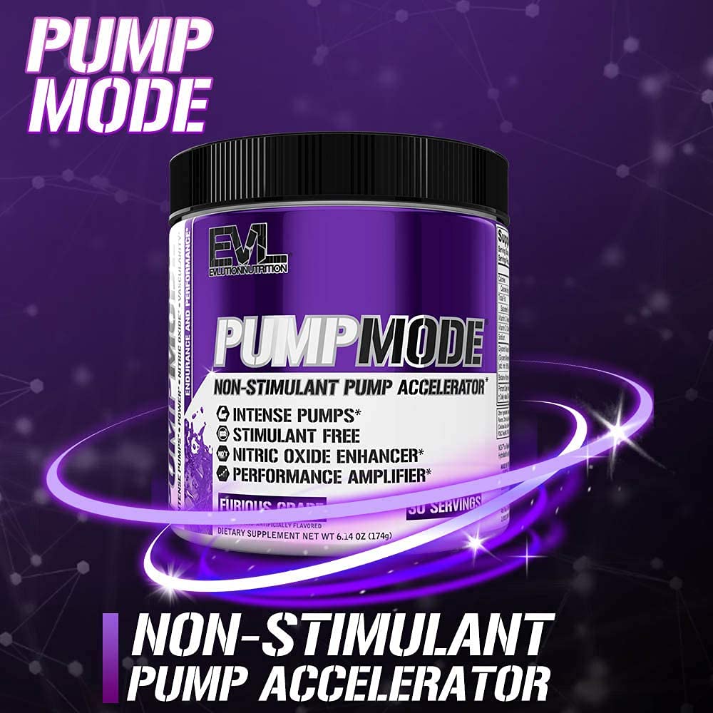 EVL PumpMode Nitric Oxide Supplement - Nitric Oxide Booster Pump Pre Workout Powder Evlution buy supplements canada