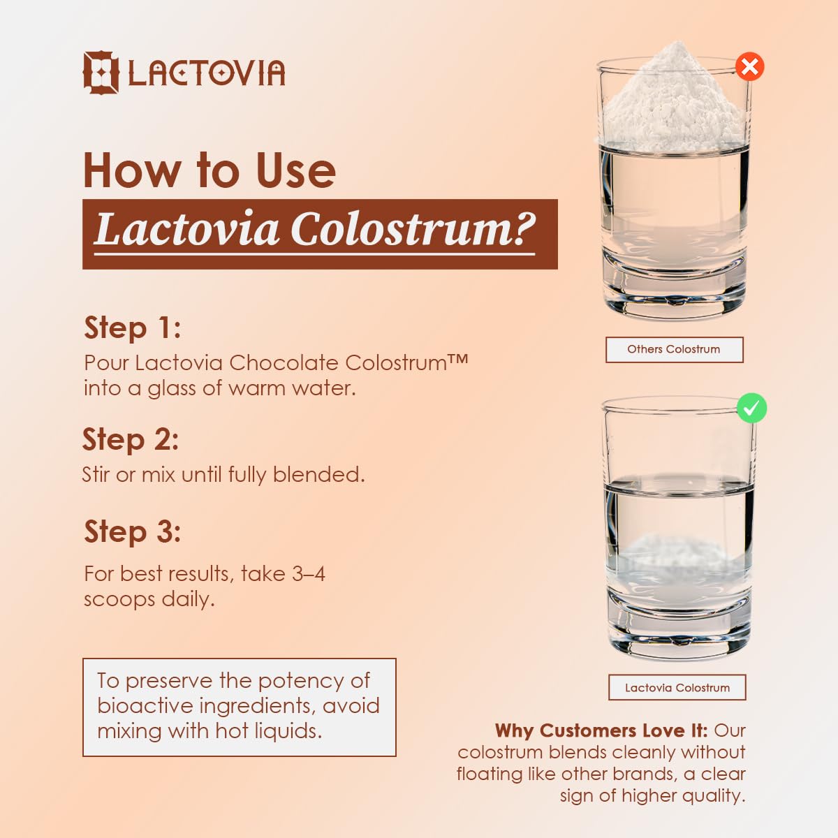 LACTOVIA Bovine Colostrum Powder – Chocolate Flavor | Grass-Fed Colostrum Supplement | Gut & Immune Health Support | Keto, Gluten & Fat-Free | for Women & Men LACTOVIA buy supplements canada