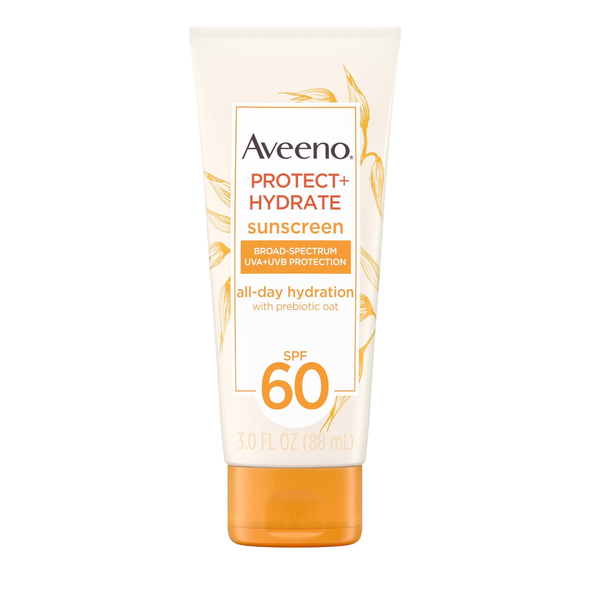 Aveeno Protect + Hydrate Moisturizing Body Sunscreen Lotion with Broad Spectrum SPF 60 & Prebiotic Oat, Weightless & Refreshing Feel Aveeno buy supplements canada
