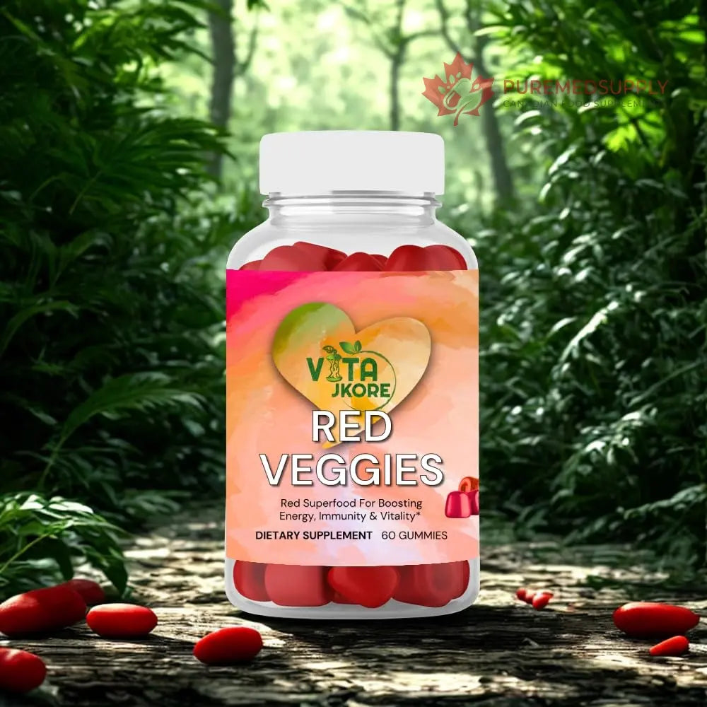 VITA JKORE Red Veggies Superfood Gummies, Energy & Immunity Booster, 60 Count Dietary Supplement, Natural Beetroot Blend VITA JKORE buy supplements canada