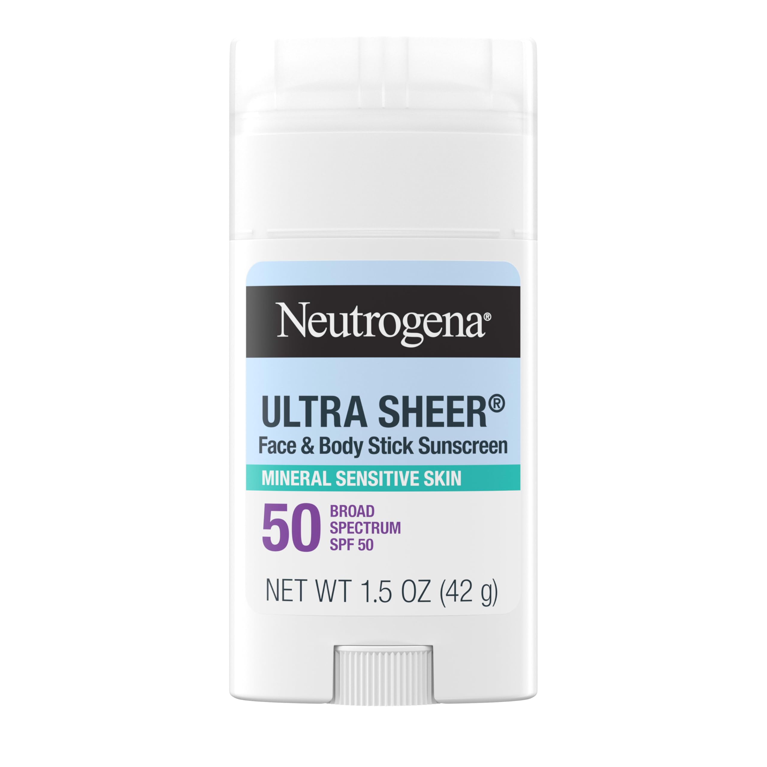 Neutrogena Ultra Sheer Dry Touch SPF 50 Mineral Sunscreen Stick for Sensitive Skin, Zinc Oxide, Body & Face Sunscreen Neutrogena buy supplements canada