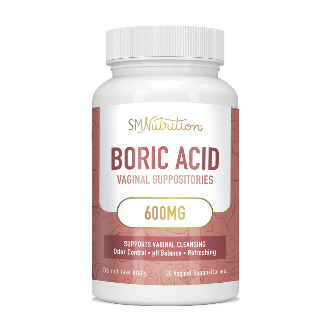 Boric Acid Suppositories for Women | 600mg | for pH Balance, Vaginal Odor & Itching | Feminine Intimate Health SMNutrition buy supplements canada