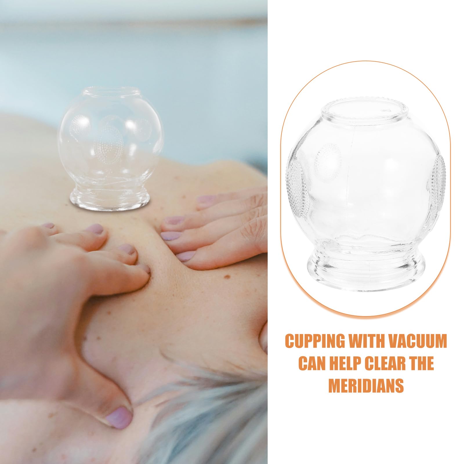 Healvian 8pcs Glass Fire Chinese Acupoint Cupping Glass Cupping Device Body Care Cupping Suction Healvian buy supplements canada