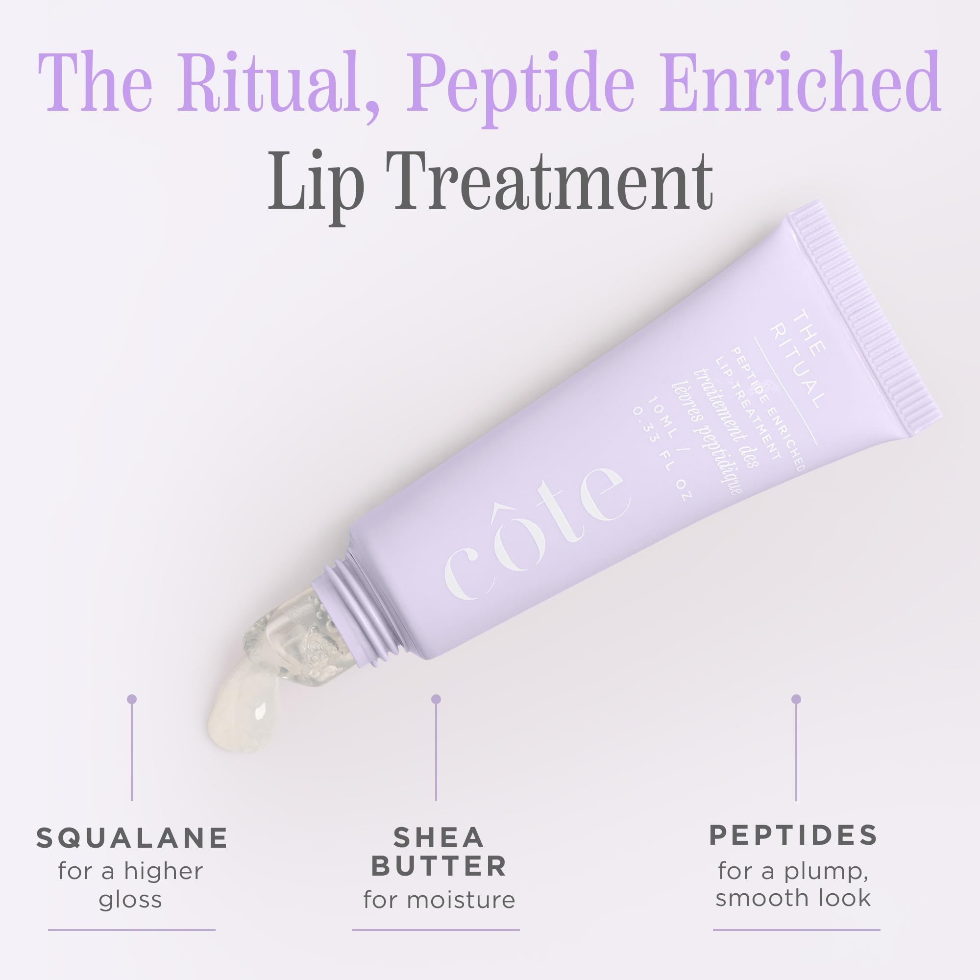 Cote Beauty’s The Ritual Lip Moisturizer for Women with Peptides, Shea Butter & Cocoa Butter for Soft & Supple Lips, Softens, and Soothes, Vegan & Cruelty-Free, 0.33 Fl Oz Cote Shop buy supplements canada