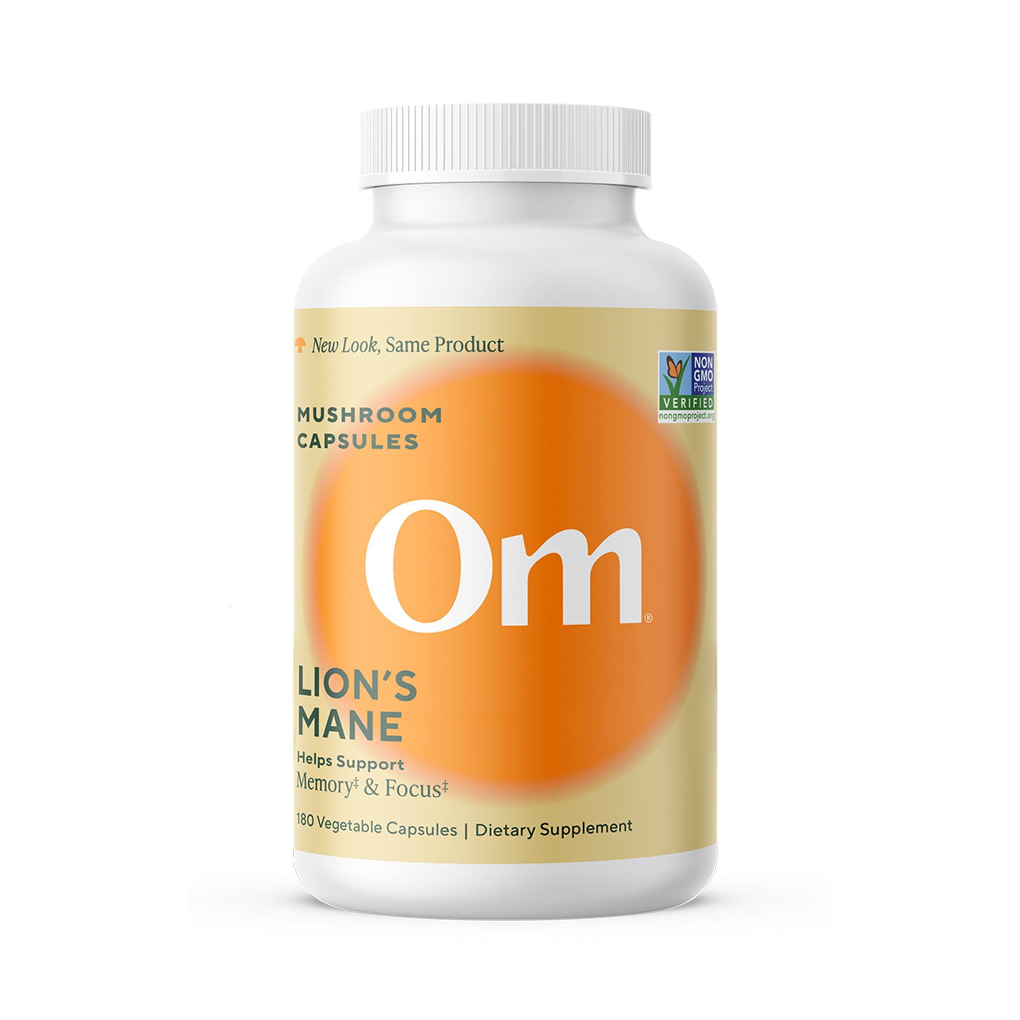 Om Lion’s Mane Mushroom Capsules - Organic Mushroom Supplement and Nootropic - Brain Supplements for Memory and Focus, 180 Count (60 Servings) OM MUSHROOM SUPERFOOD buy supplements canada