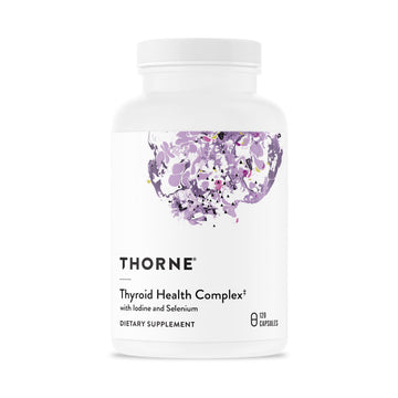 THORNE - Thyroid Health Complex (Formerly Thyrocsin) - Thyroid Cofactors for Thyroid Function Support* - Vitamins B12, C & E, Ashwagandha, Iodine, Zinc, Selenium, Copper & L-Tyrosine - 60 Servings THORNE buy supplements canada