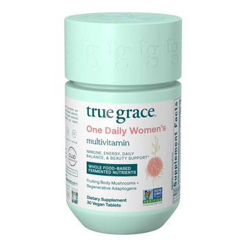 True Grace One Daily Women’s Multivitamin Fermented Minerals, Organic Adaptogens & Mushrooms Whole Body Balance, Immune, Energy, Beauty Support True Grace buy supplements canada