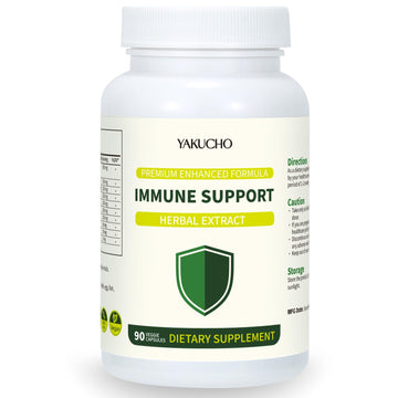 Herbal Immune Support Supplement, Vegan Capsules with Japanese Knotweed, Cat’s Claw, Skullcap & Sanguinolenta, Supports Immune Health & Overall Wellness, Gluten-Free Yakucho buy supplements canada
