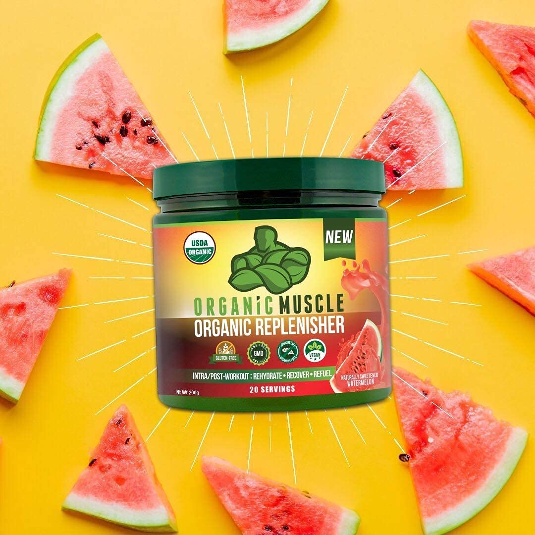 Organic Muscle Bundle - Pre-Workout Powder for Energy (Passionfruit Guava) + Replenisher Organic Muscle buy supplements canada