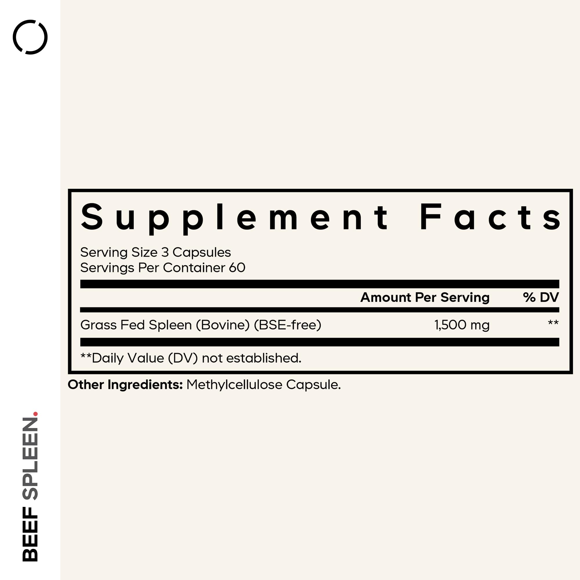 Codeage Grass Fed Beef Spleen Supplement - 2-Month Supply - Freeze Dried, Non-Defatted, Desiccated Bovine Pills Glandulars Meat – Pasture Raised Beef Vitamins for Spleen -180 Capsules Codeage buy supplements canada