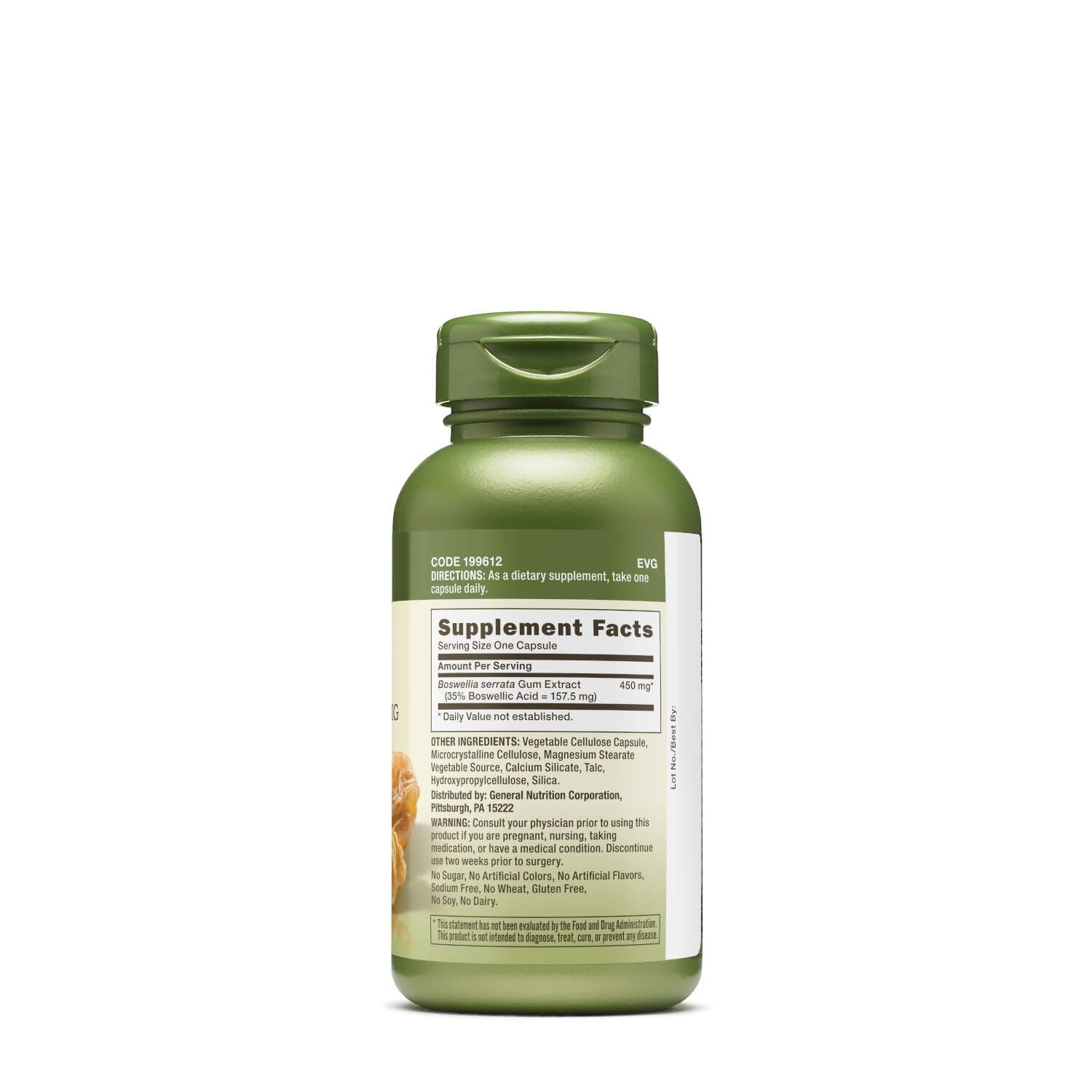 GNC Herbal Plus Boswellia Extract 450mg Supplement, Vegetarian, Supports Joint Health, 100 Servings GNC buy supplements canada
