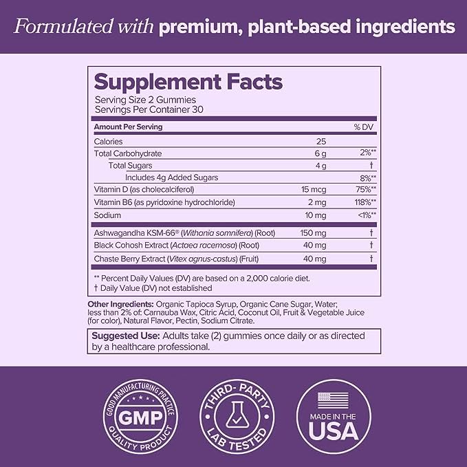 MENO Gummies for Menopause, 30 Servings (Pack of 2) - Hormone-Free Menopause O Positiv buy supplements canada